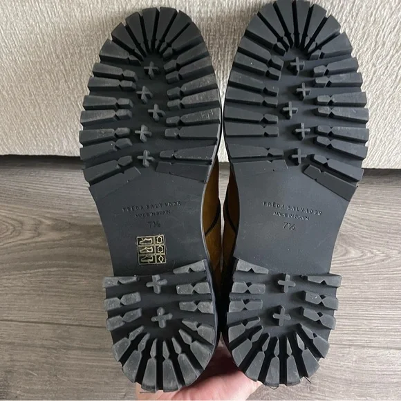 Freda Salvador Athena Suede Moto Boot Acorn Suede Size 7.5 - Picture 6 of 6